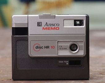 Ansco Memo Disk Camera | Disk Film Camera | Disk Camera | Film Camera | Ansco Camera | Vintage Camera | Working Film Camera | 1980s Camera