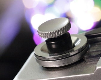 Mate Silver Smooth Shutter Release Button for 35mm Film Cameras