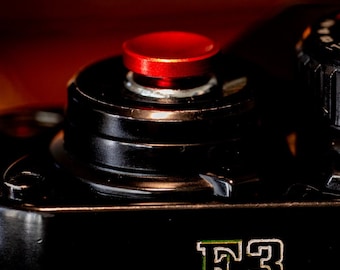 Red color Aluminum Smooth Shutter Release Button for 35mm Film Cameras