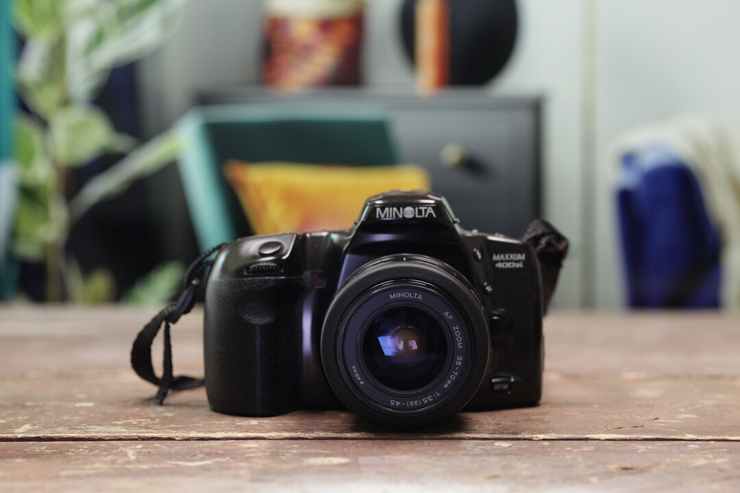 Minolta Maxxum 400si SLR 35mm Film Camera W/35mm70mm Zoom Lens Etsy