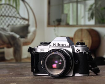 Nikon FG SLR 35mm Film Camera, 50mm F2.8 Prime Lens - Etsy