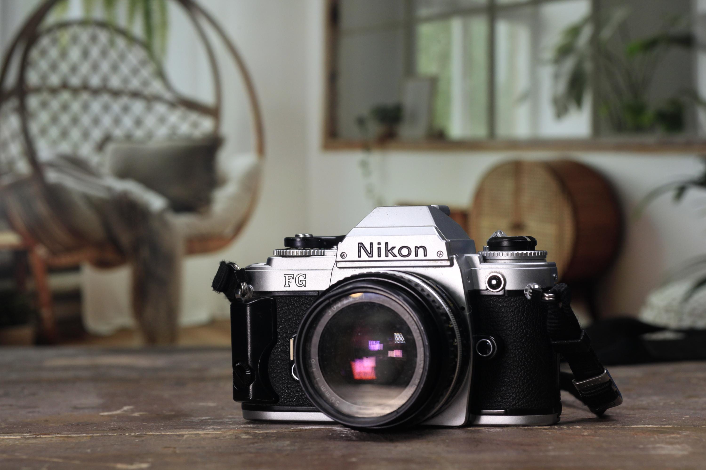 Nikon FG SLR 35mm Film Camera, 50mm F2.8 Prime Lens - Etsy
