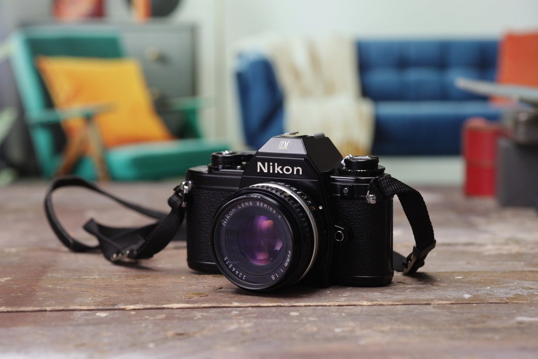 Nikon EM Slr 35mm Film Camera W/nikon 50mm Prime Pancake