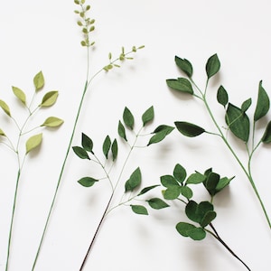 Gebladerte, groen, vulmiddel, wijnstok, blad, boeket, vilten bloem, bruiloft, woondecoratie, bloemstuk