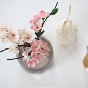フェルトの桜、フェルトの花、リアルな桜、ダイニング装飾、テーブルセッティング、花瓶、春の装飾、ギフトラッピング、