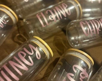 Personalized Glass Tumbler | Custom Iced Coffee Cup