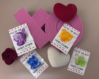 Personalized Sticky Hands Valentines Day Cards | School Valentine Grams