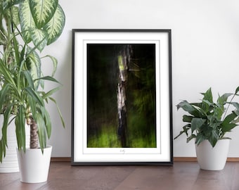 ICM Abstract Photography Print &quot;Green Soul&quot;. 20x14 in.