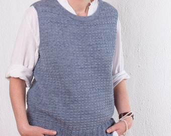 ブルー 100% アルパカ ハンドメイド ベスト タートルネック - Etsy 日本