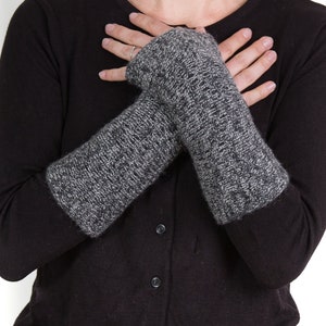 Pols en armwarmers voor de winter, gebreid met baby-alpaca, lamswol en kasjmier, damesmaat, keuze uit 17 kleuren afbeelding 5