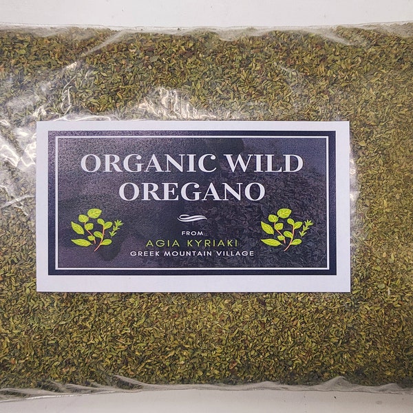 NO 1 GREEK OREGANO - Certified Organic Wild Oregano From Agia Kyriaki - 2023 Harvest