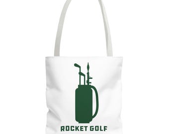 Bolsa de golfe Rocket Golf Tote Bag | Poliéster resistente com alças de algodão