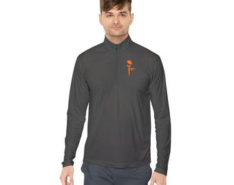 Rocket Golf Tee Off in Orange Quarter-Zip Pullover