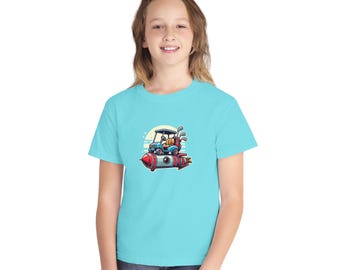 Rocket Golf - Camiseta Rocket Cart para Jovens