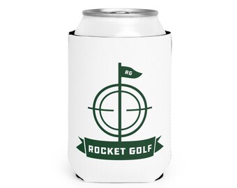 Capa térmica de neoprene para latas de golfe Rocket Golf | Isolante para latas de 355 ml (12 oz)