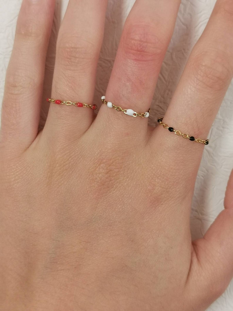 Bague Hilo acier inoxydable main image 1