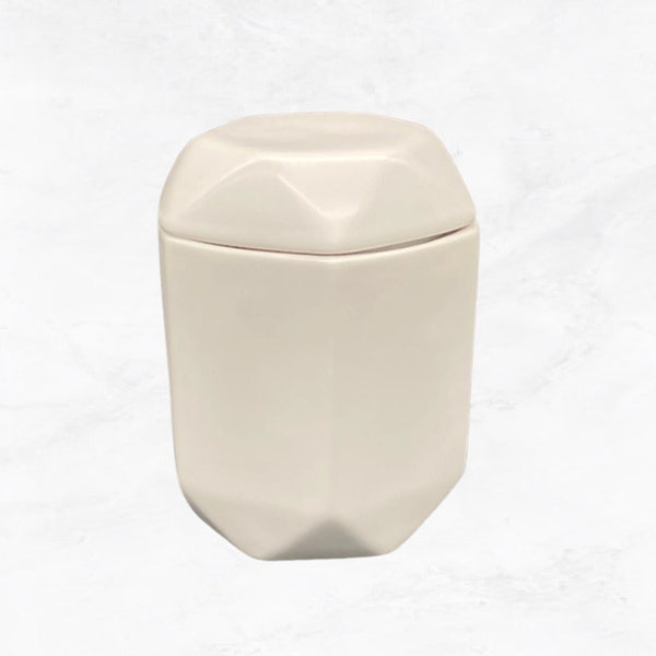 Matte White Sealed Herb Jar (stash jar)