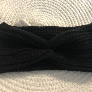 Chauffe-oreilles/bandeau d’oreille noire de la femme