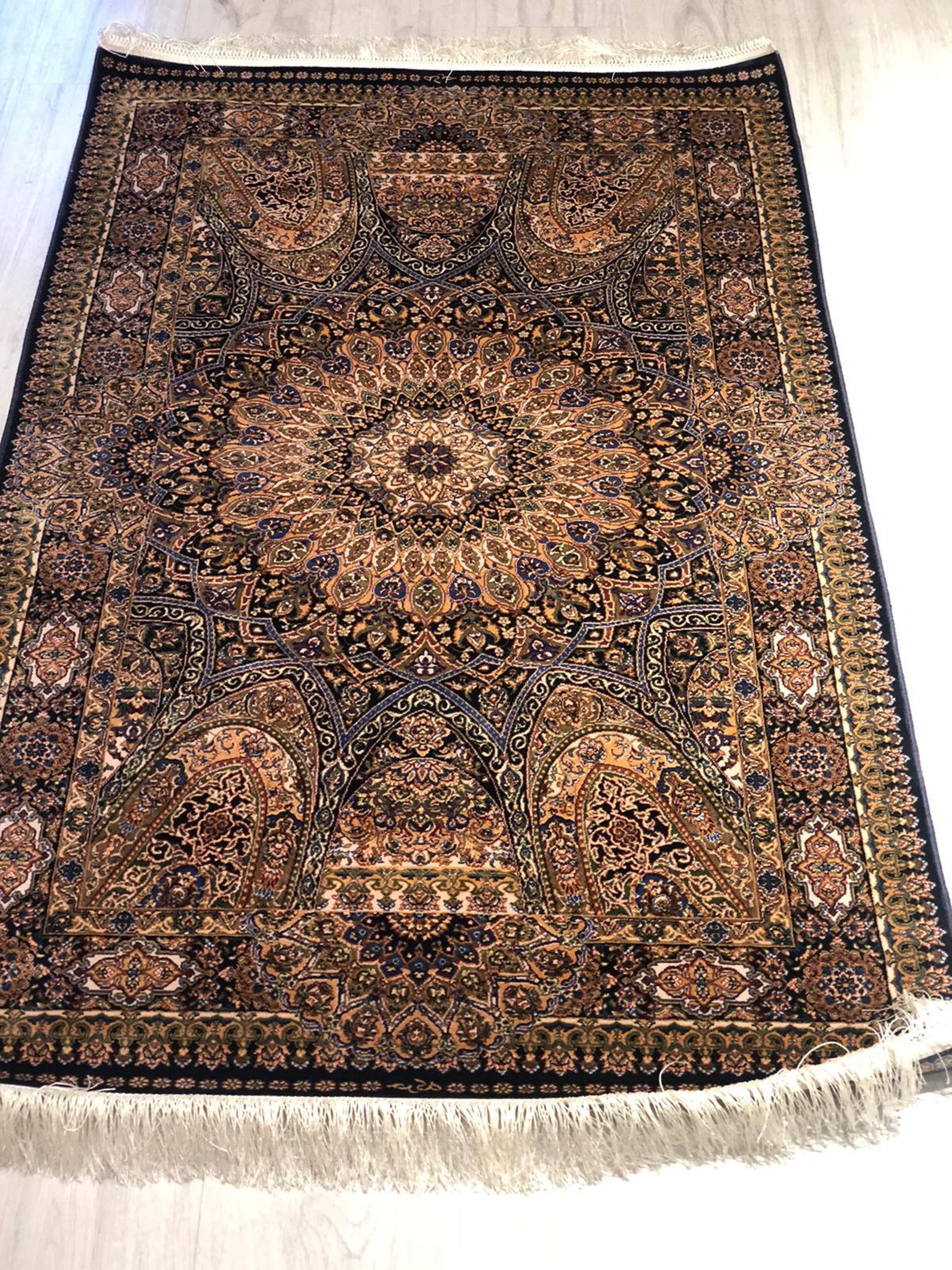 Turkish silk bamboo modern carpet Etsy