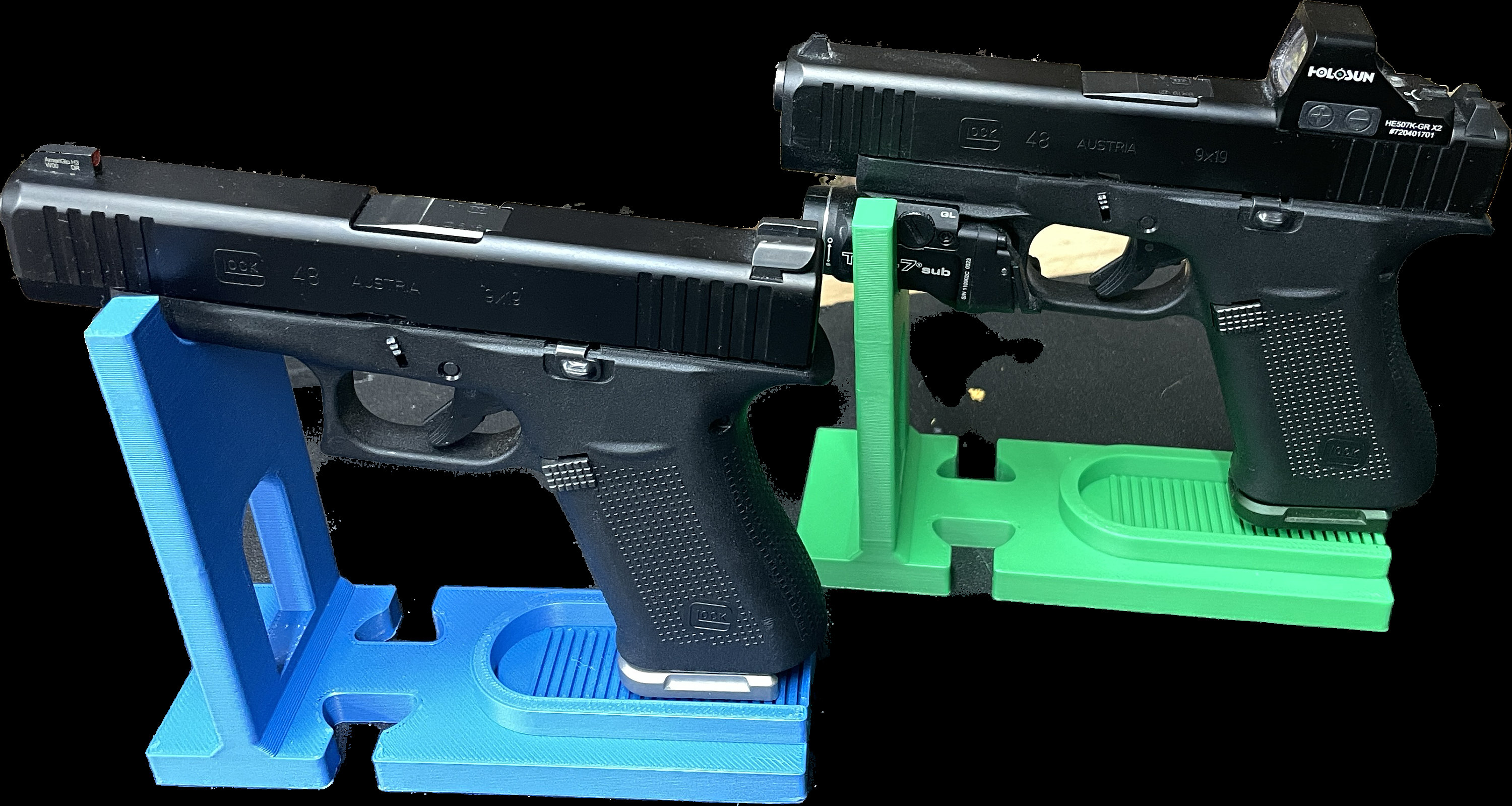 Modular Gun Rack System for Pistol/handgun Safe Shelf Workbench Safe