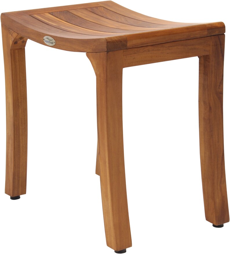 Patented 18 Asia® Curve Teak Shower Bench Etsy