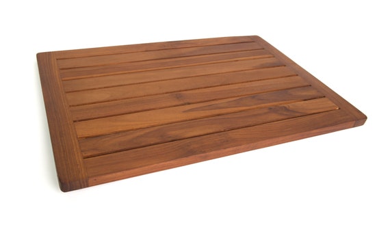 Design Your Own: Custom Floor Mat - Aqua Teak