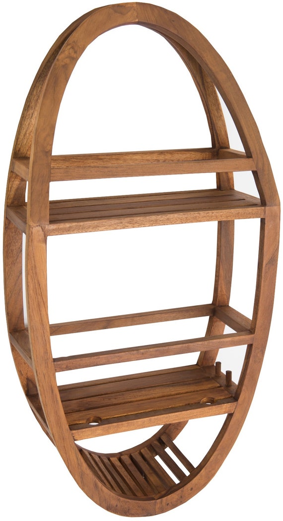 Teak on sale shower caddy