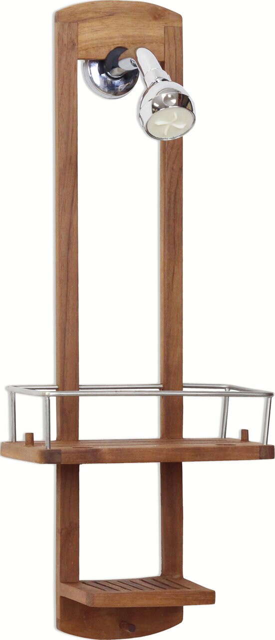 The Original Moa™ Small Teak Shower Caddy Etsy UK