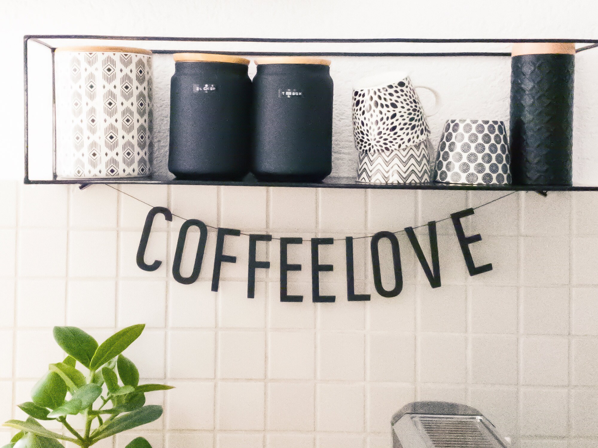Coffeelove - Lettres en Bois Guirlande