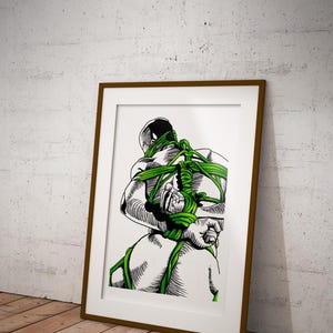 Endurance Shibari Art Print *LIMITED EDITION* A3 A2 A1 A0