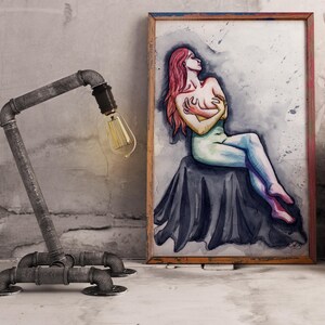 Scarlett *LIMITED EDITION* Shibari Kunstdruck A4