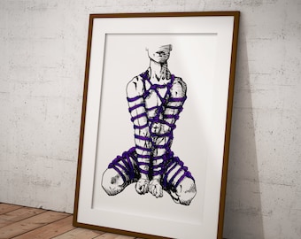 Strength Shibari Art Print *LIMITED EDITION* A3 A2 A1 A0