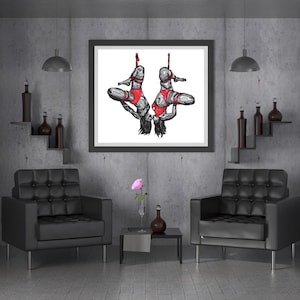 The Lovers *LIMITED EDITION* Shibari Art Square Print 10&quot;x10&quot;
