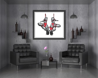 Limited Edition Shibari Art Print: The Lovers - Signed & Numbered