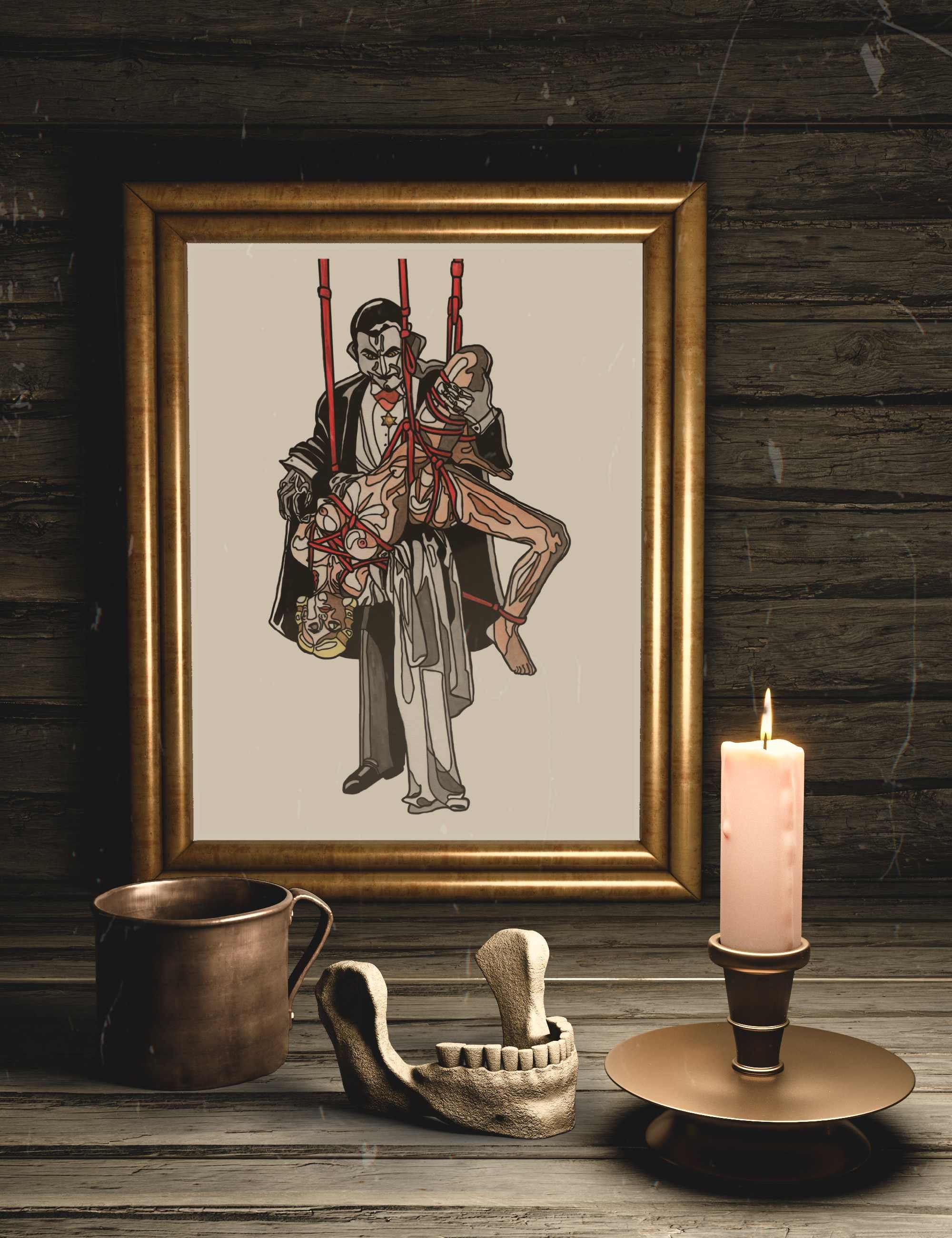 Bela Lugosi's Dracula Shibari Art Print LIMITED EDITION - Etsy