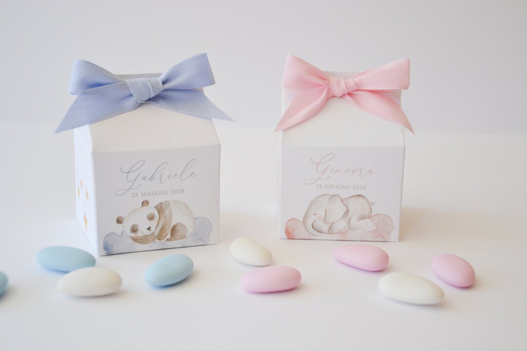 Scatole porta confetti nascita Scatolina confetti Battesimo Etsy Italia