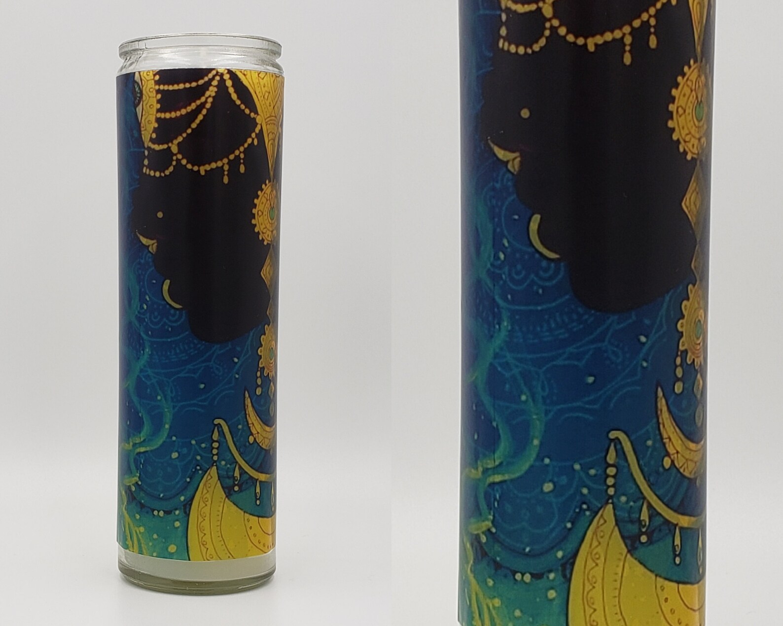 OSHUN SWEET CANDLE Yoruba Art Orisha Candles Transparent Etsy