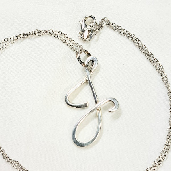 Sterling Silver letter J