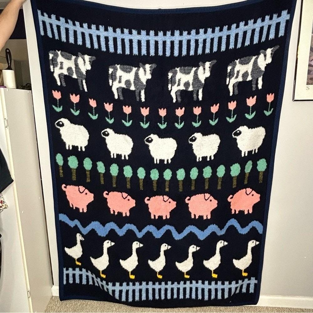 Vintage Crown Crafts Blankets - Etsy