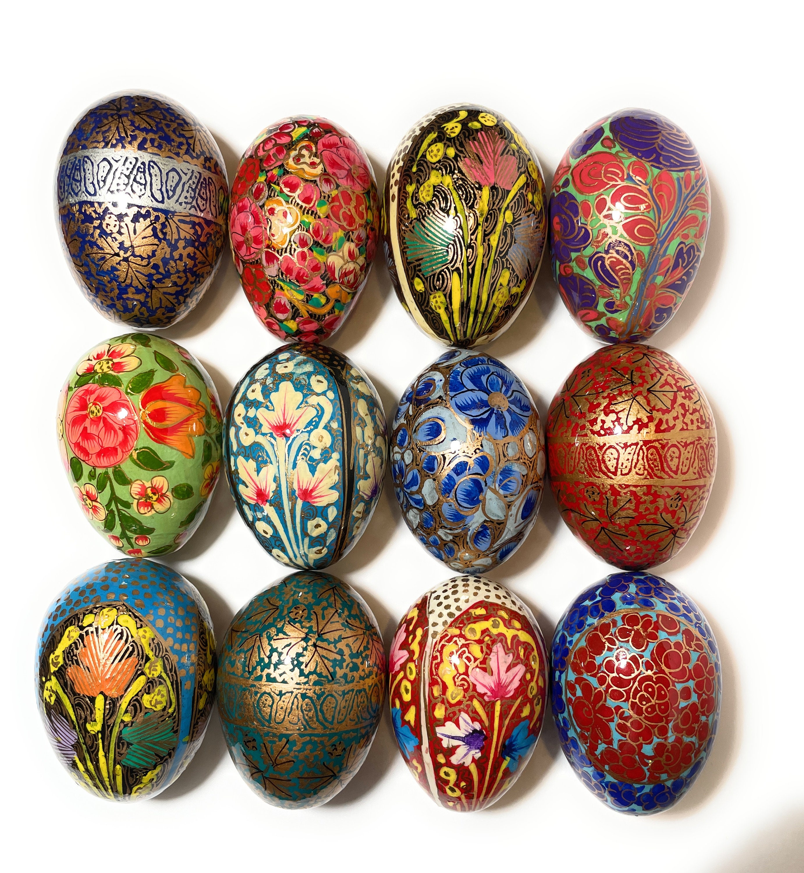 Rumikrafts Hand painted wooden Easter Eggs Polish Etsy