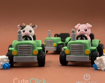 Tractor Clicker with Cow or Pig!