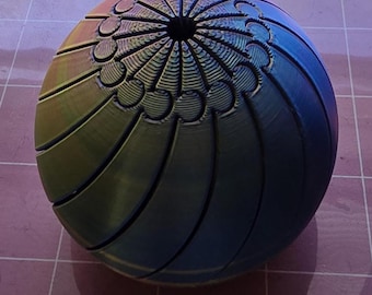 3D Printed Spiral Fidget Ball