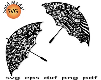 Download Mandala Umbrella Svg Etsy
