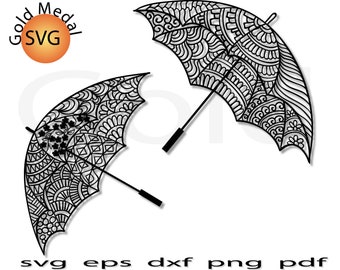 Download Mandala Umbrella Svg Etsy