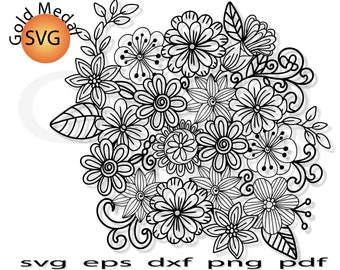 Download Mandala Flower Svg Intricate Svg Wildflower Svg Abstract Flower Svg Garden Zentangle Svg Clip Art Art Collectibles Vermontorganics Com