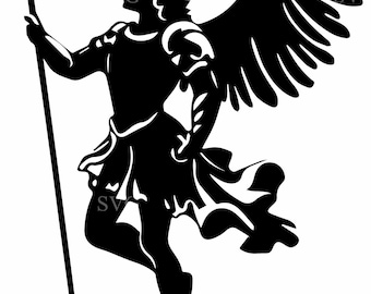 7 Warrior Angel SVG – Archangel Cut File, Religious Decor (Digital Download)