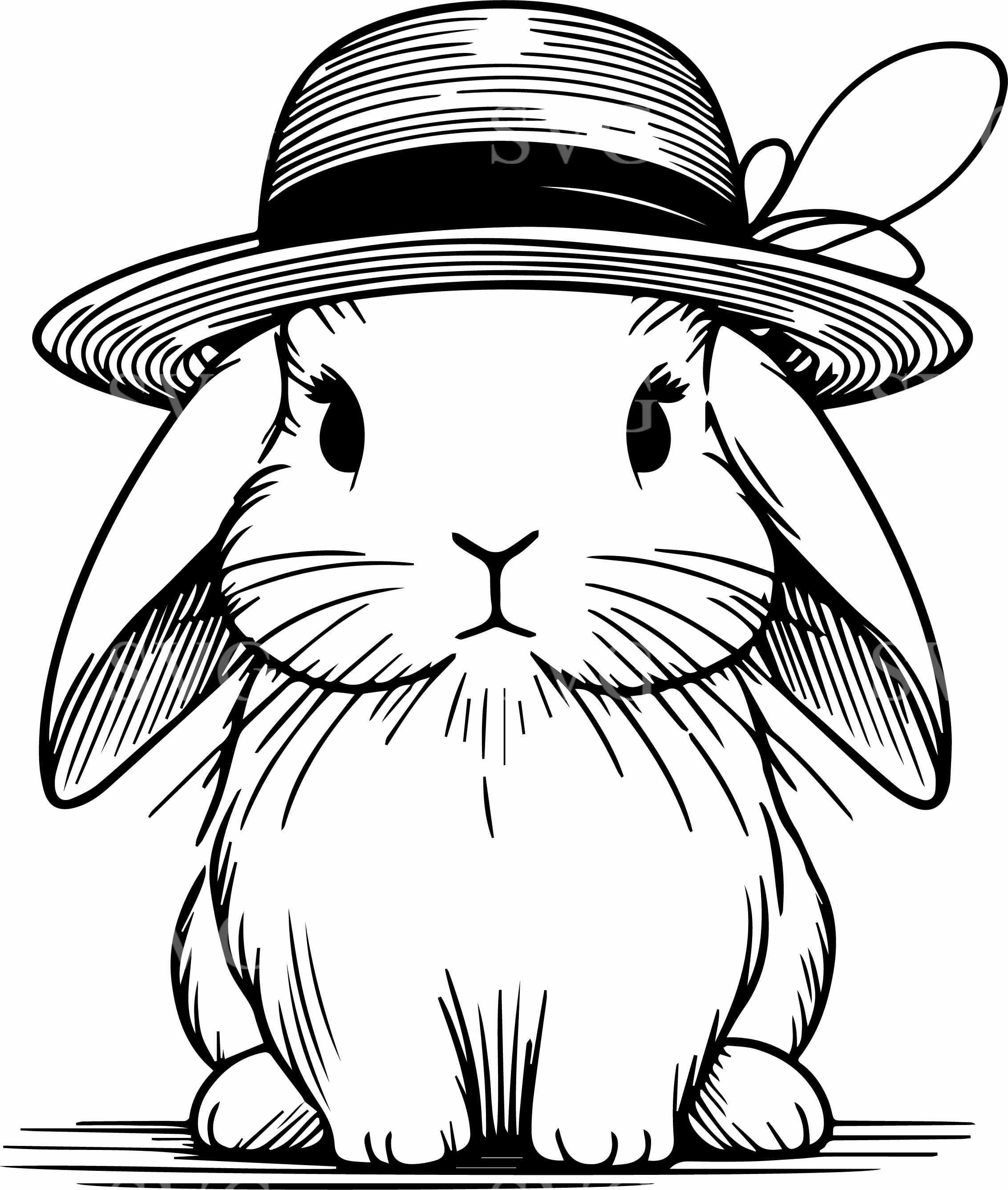 4 Floral Bunny SVG – Rabbit Flower Crown Cut File – Spring Animal ...