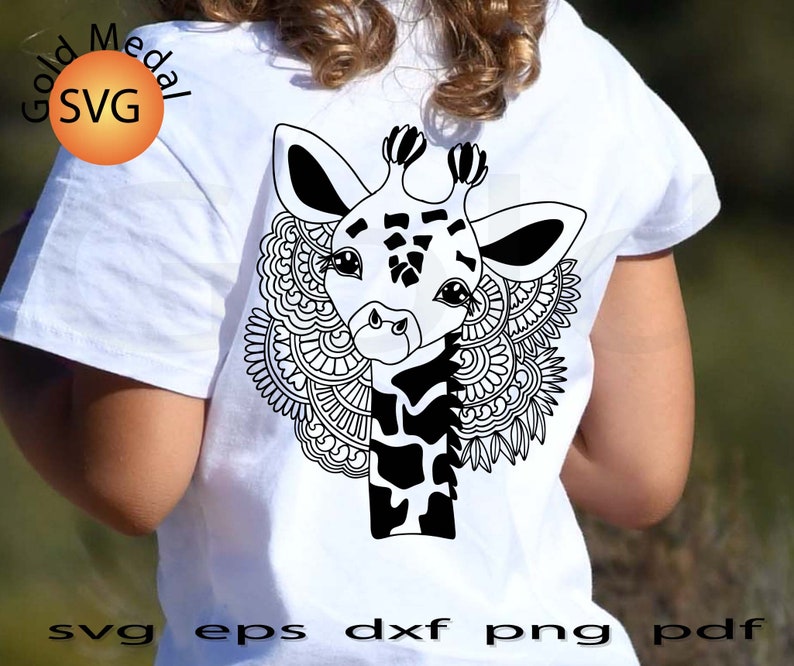 Download Mandala giraffe svg floral flower shirt birthday funny ...