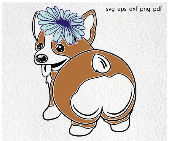 Download Corgi girl svg mom puppy butt monogram design shirt ...