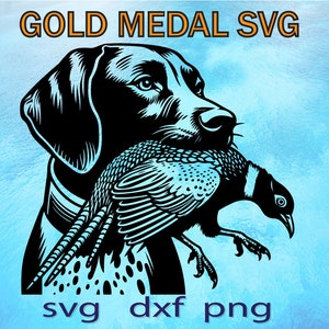 German Pointer svg shorthaired Pheasant hunting svg dog face PNG DXF farmhouse glowforge engraved diy laser cut file cutting machine cricut
